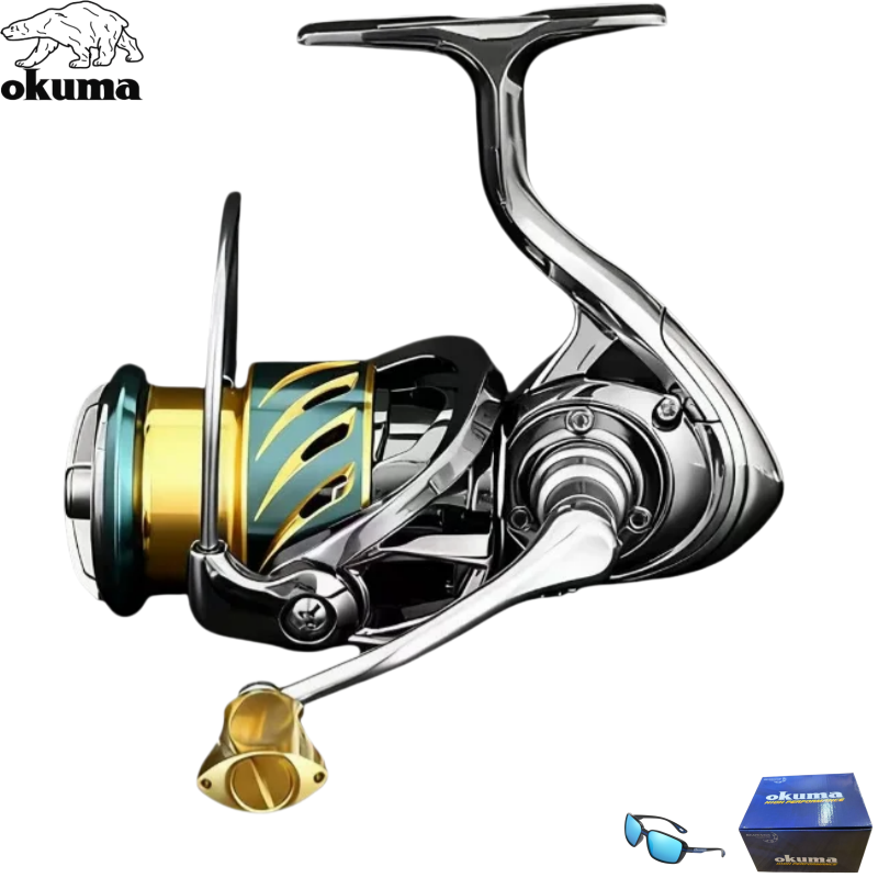 Kastking Reel Zephyr - Carrete de Pesca Giratorio OKUMA 1000-7000,