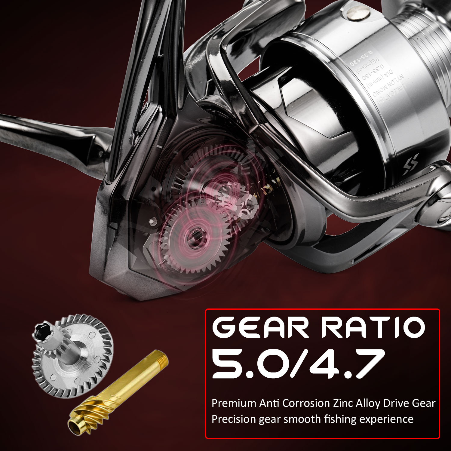 Carrete giratorio Sougayilang  - Kastking Reel Zephyr reseña y precio