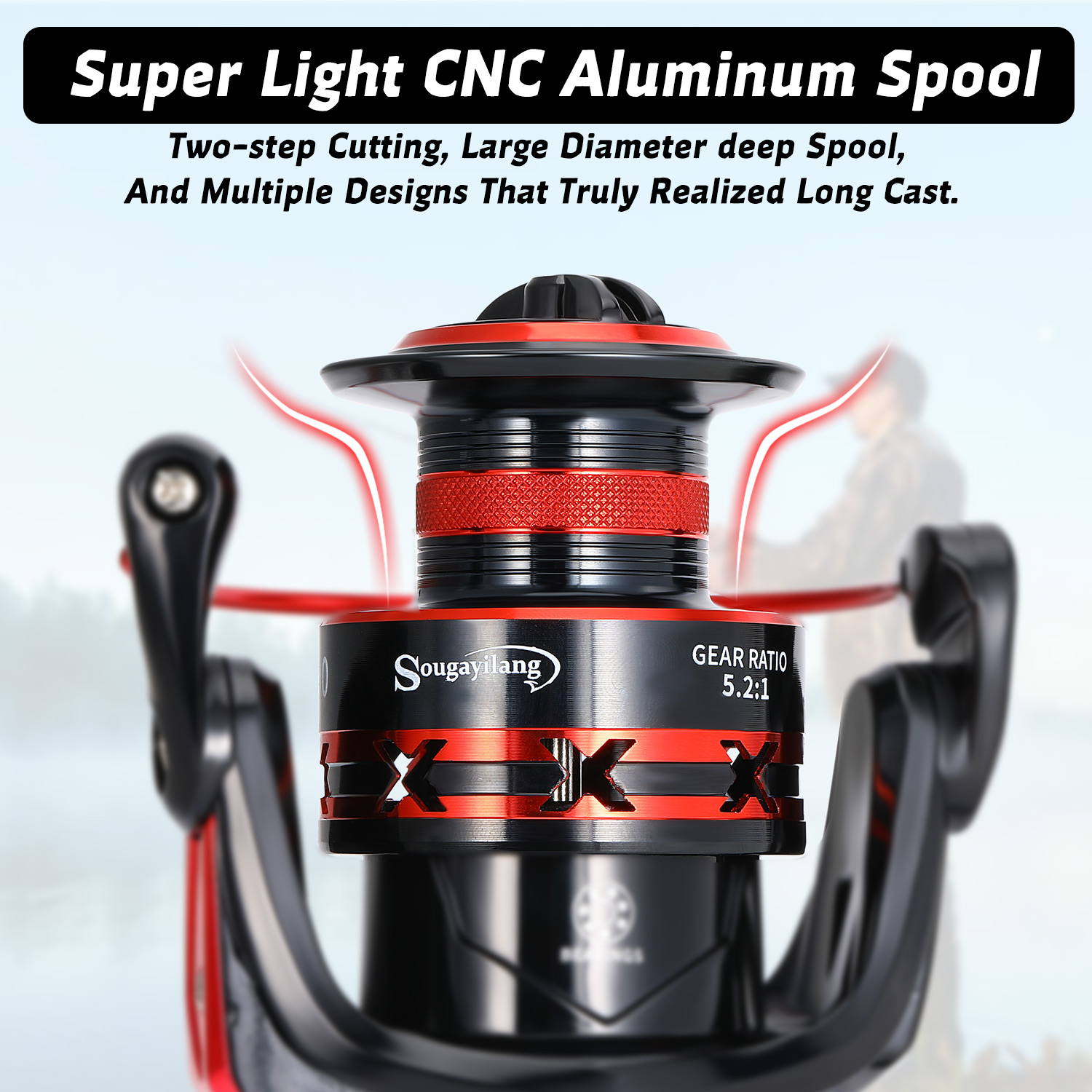 Carrete de Pesca giratorio Sou - Kastking Reel Zephyr reseña y precio